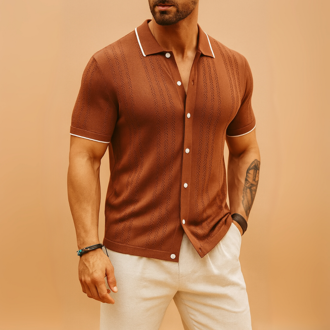 Heren Ademend Stretch Poloshirt – Lichtgewicht, Vochtregulerend, Casual Korte Mouwen