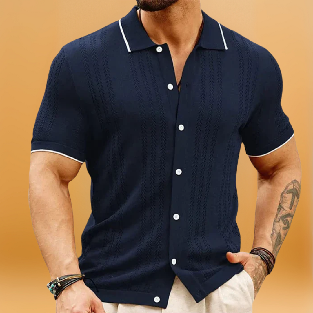 Heren Ademend Stretch Poloshirt – Lichtgewicht, Vochtregulerend, Casual Korte Mouwen