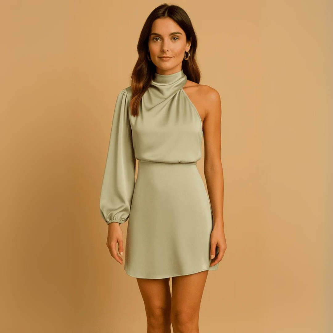 Jurk met één schouder – Elegant, Vrouwelijk en Verfijnd