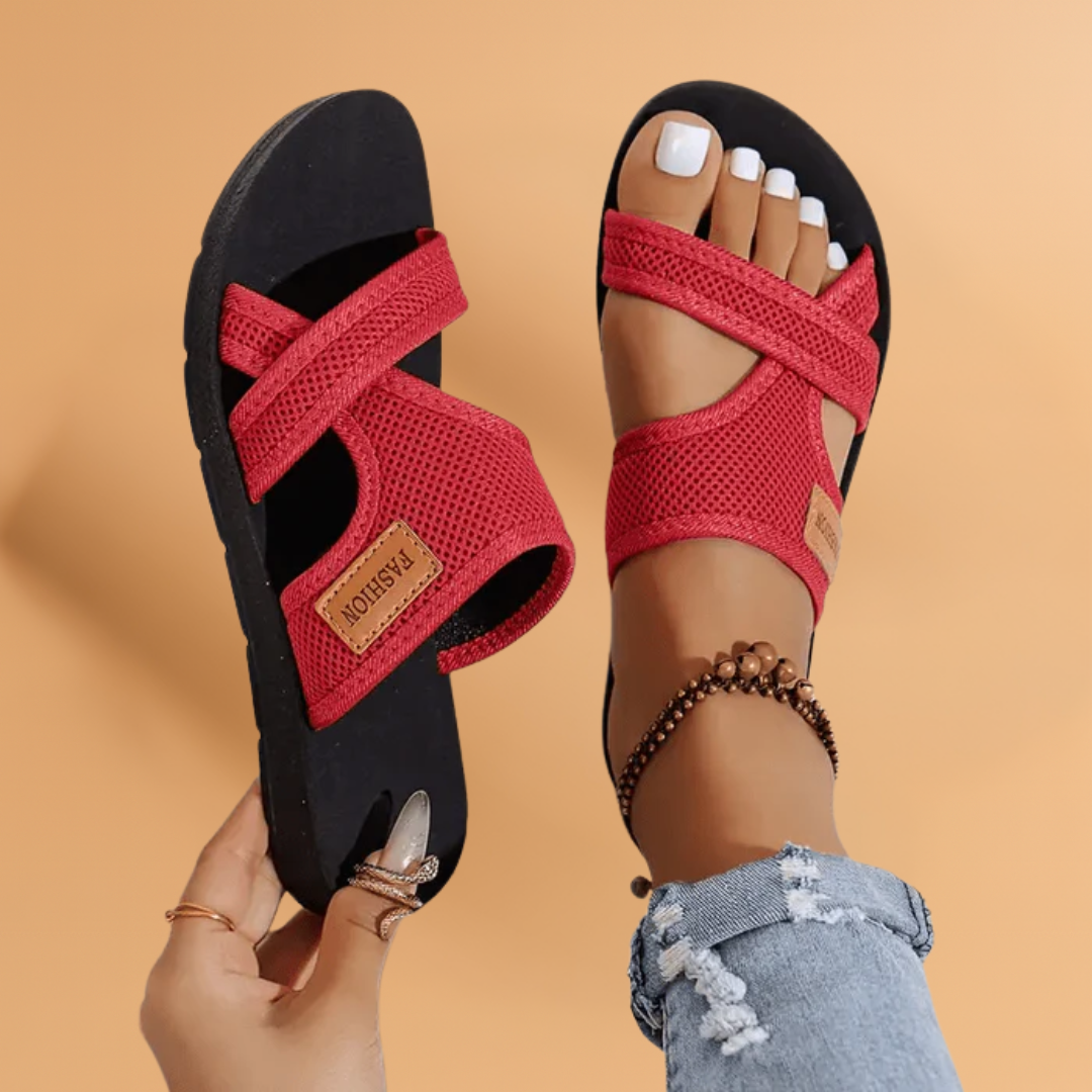 Comfortabele Dames Instapsandalen van Mesh – Lichtgewicht, Ademend & Perfect voor de Zomer