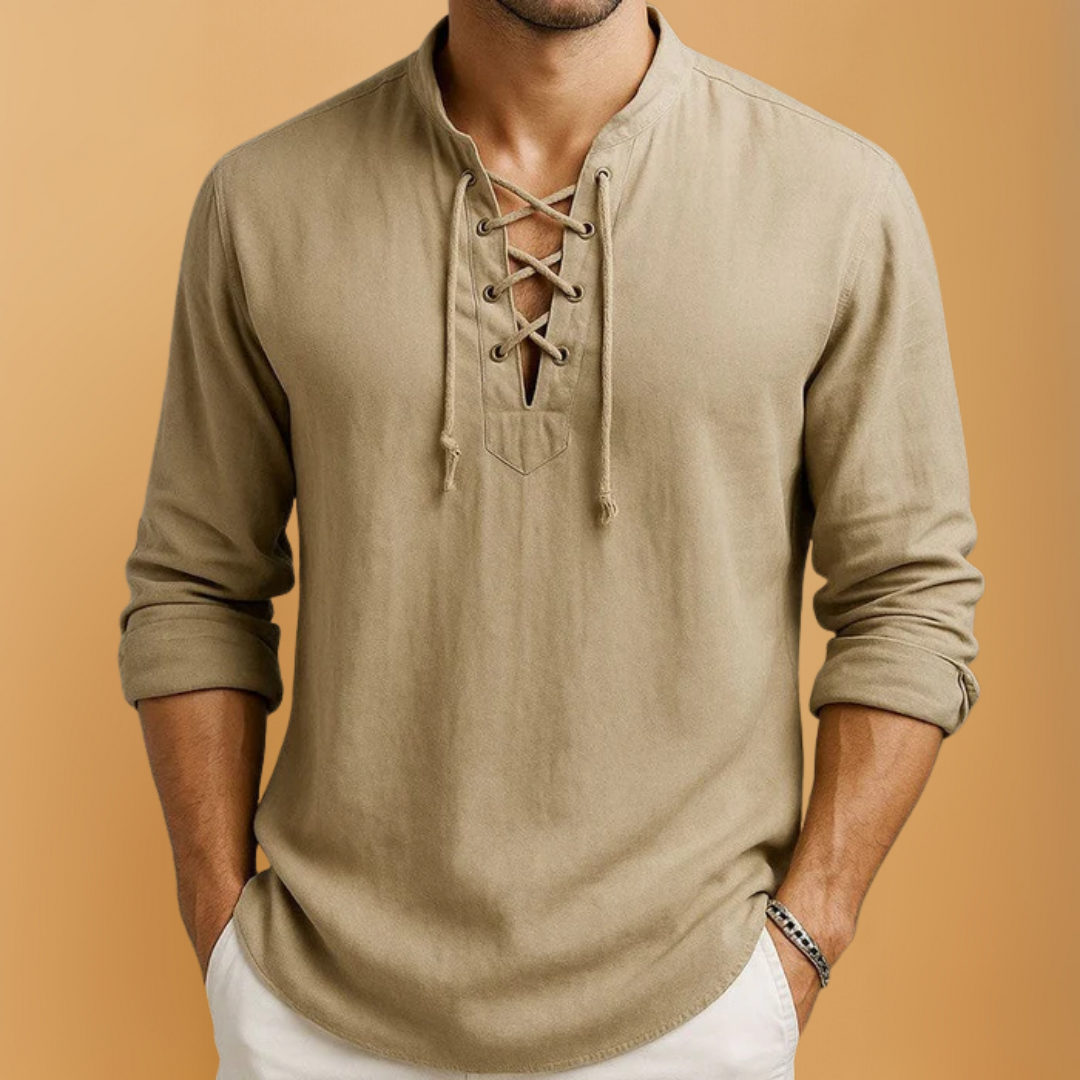 Linnen Vibe Overhemd voor Heren – Ademend Zomerhemd van Linnenlook voor Casual & Stijlvol Gebruik