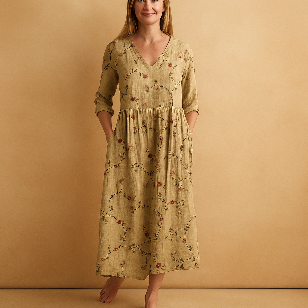 Elegante Zomerjurk voor Dames – Lichtgewicht, Vloeiend en Vrouwelijke Pasvorm