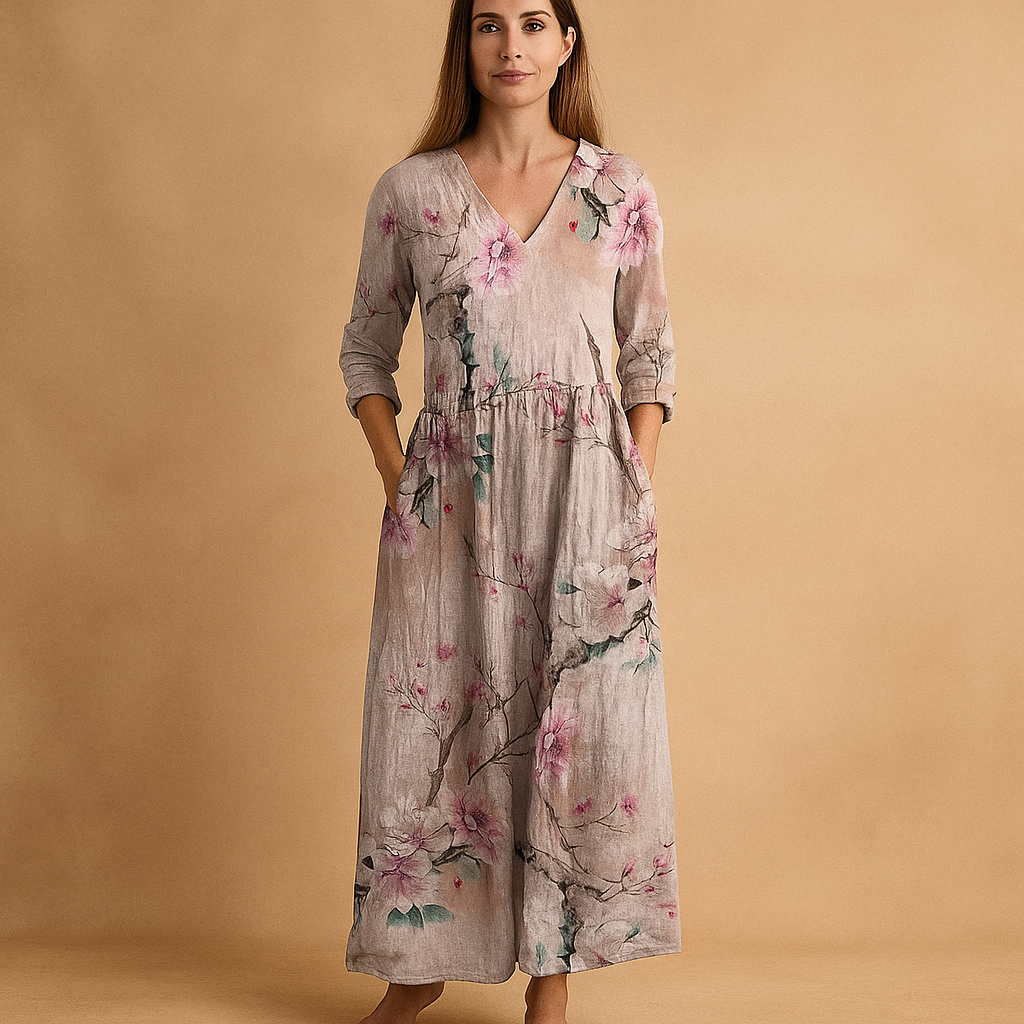 Elegante Zomerjurk voor Dames – Lichtgewicht, Vloeiend en Vrouwelijke Pasvorm