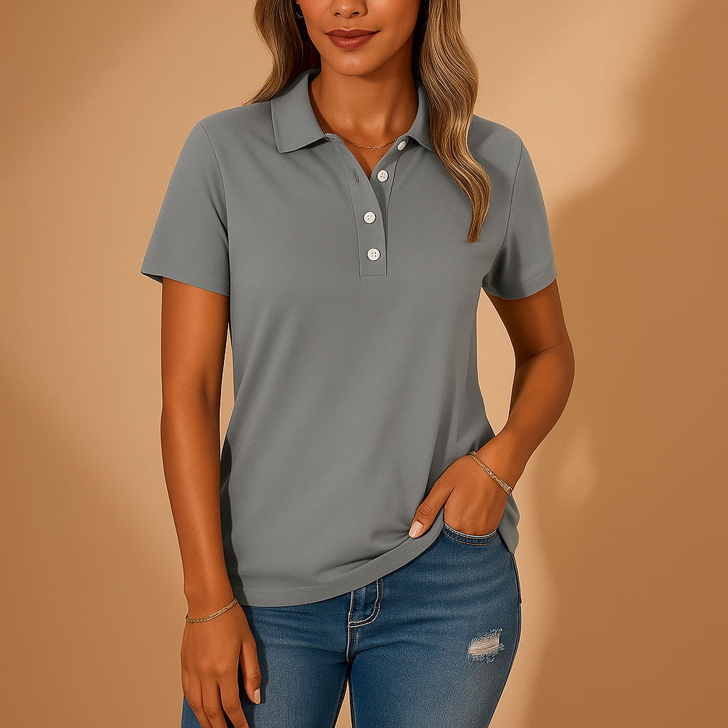 Tijdloos Dames Poloshirt – Elegant, Ademend & Comfortabel voor Elke Dag