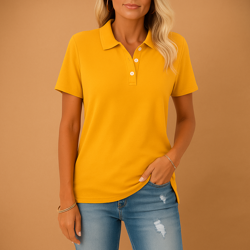Tijdloos Dames Poloshirt – Elegant, Ademend & Comfortabel voor Elke Dag