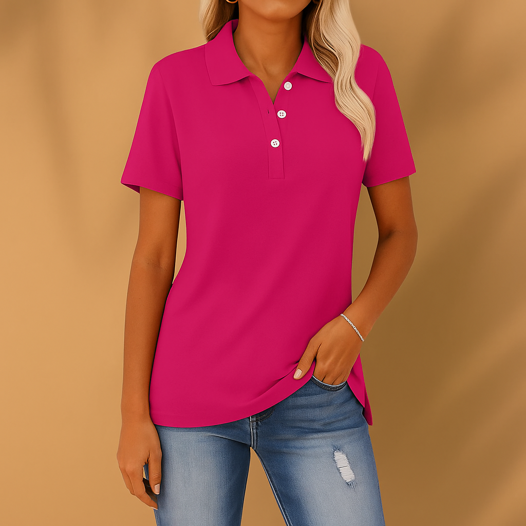 Tijdloos Dames Poloshirt – Elegant, Ademend & Comfortabel voor Elke Dag