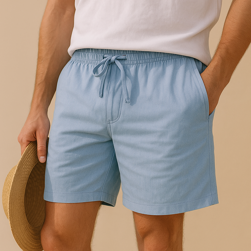 Calypso Linnen Short voor Heren – Luchtige Zomershort met Relaxte Pasvorm