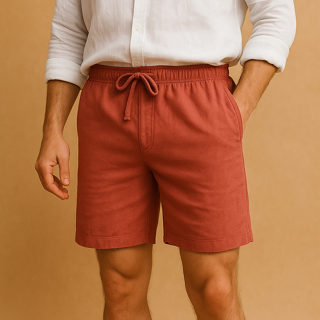 Calypso Linnen Short voor Heren – Luchtige Zomershort met Relaxte Pasvorm