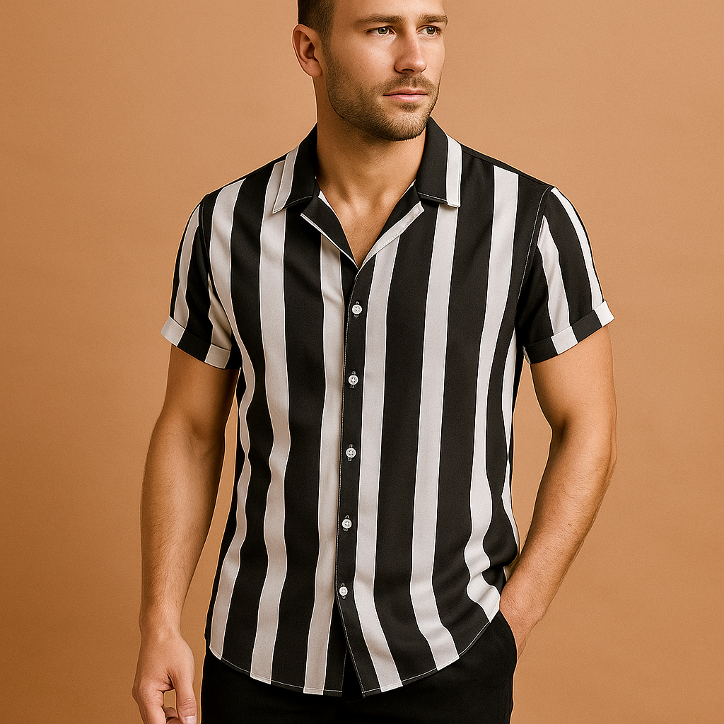 Gestreept Overhemd voor Heren – Stijlvol Casual Shirt met Tijdloos Strependessin