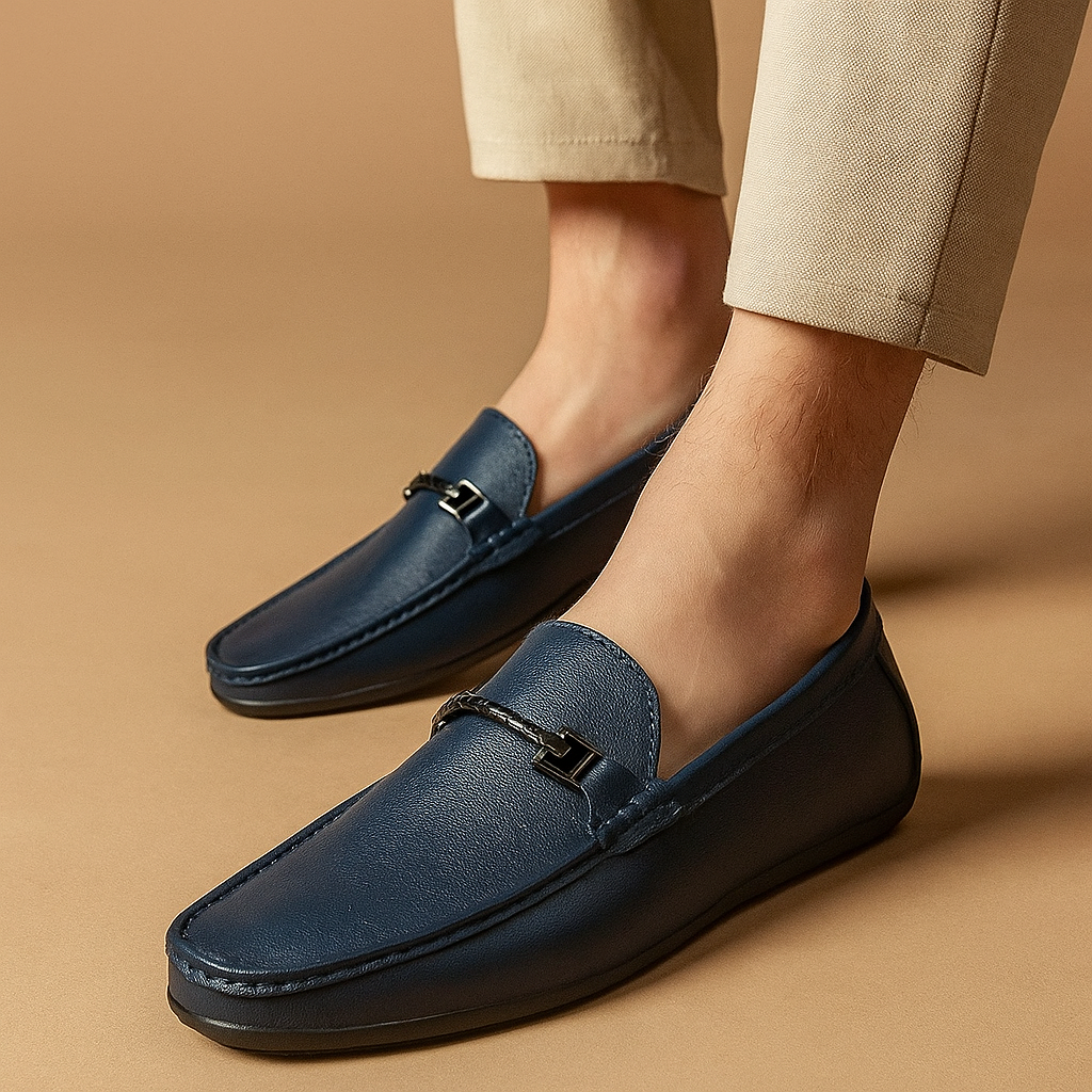 Klassieke Handgemaakte Leren Loafers – Comfortabele & Stijlvolle Hereninstappers