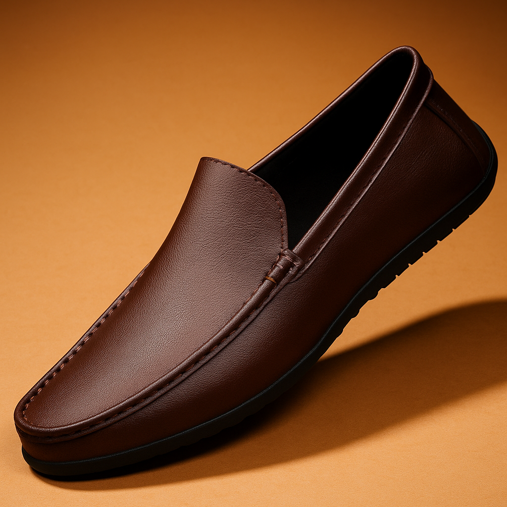 Klassieke Handgemaakte Leren Loafers – Comfortabele & Stijlvolle Hereninstappers