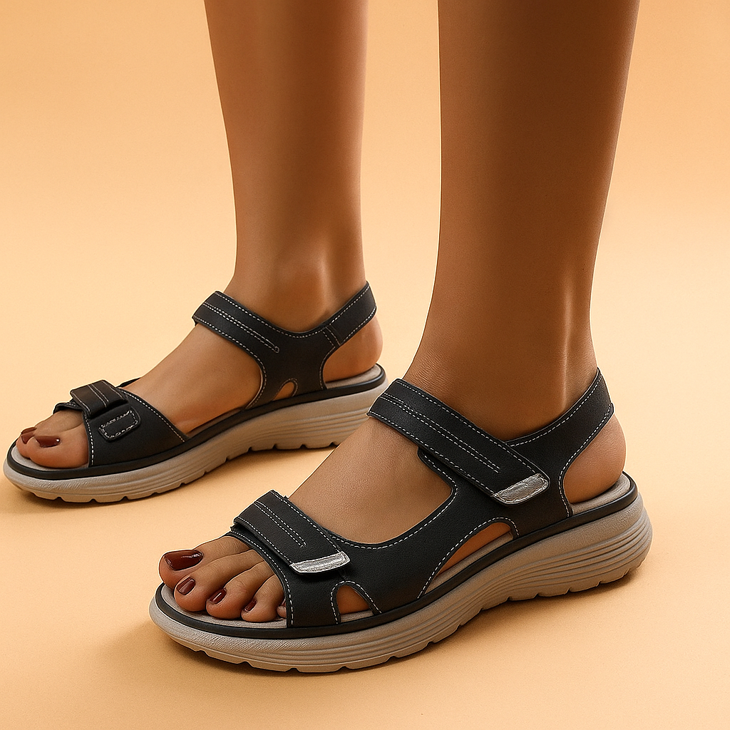 Cloud Premium Leren Sandalen voor Dames – Luxe en Comfort voor Zomerse Dagen