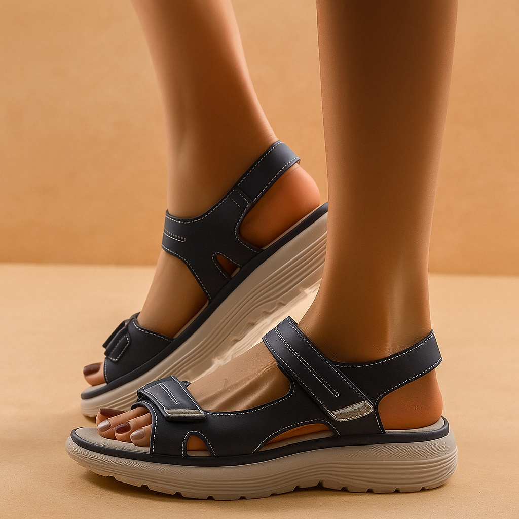 Cloud Premium Leren Sandalen voor Dames – Luxe en Comfort voor Zomerse Dagen