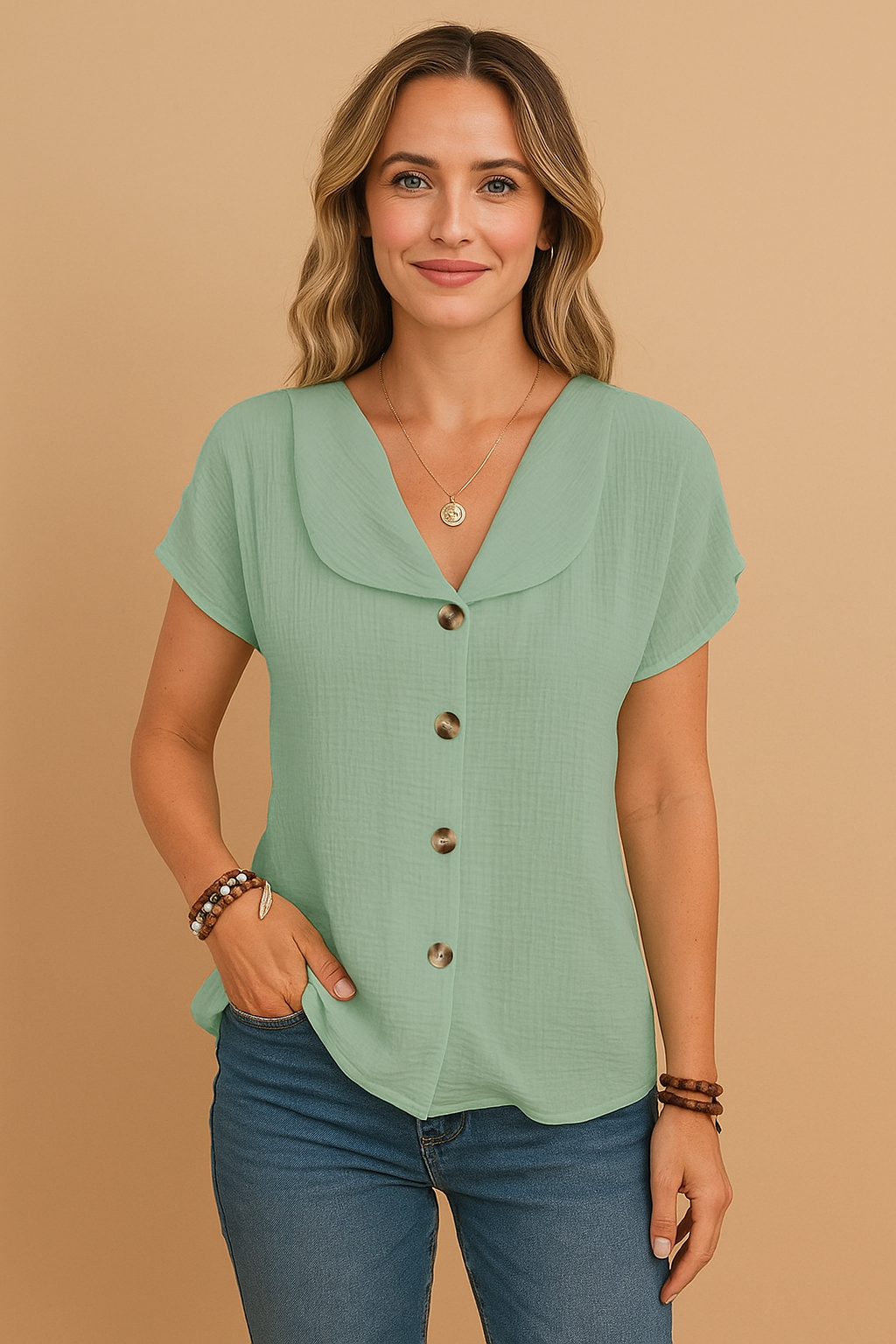 Zomerse Elegantie Blouse – Licht, Luchtig & Stijlvol