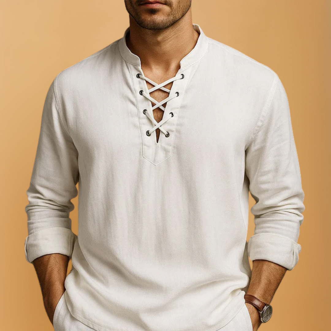 Linnen Vibe Overhemd voor Heren – Ademend Zomerhemd van Linnenlook voor Casual & Stijlvol Gebruik