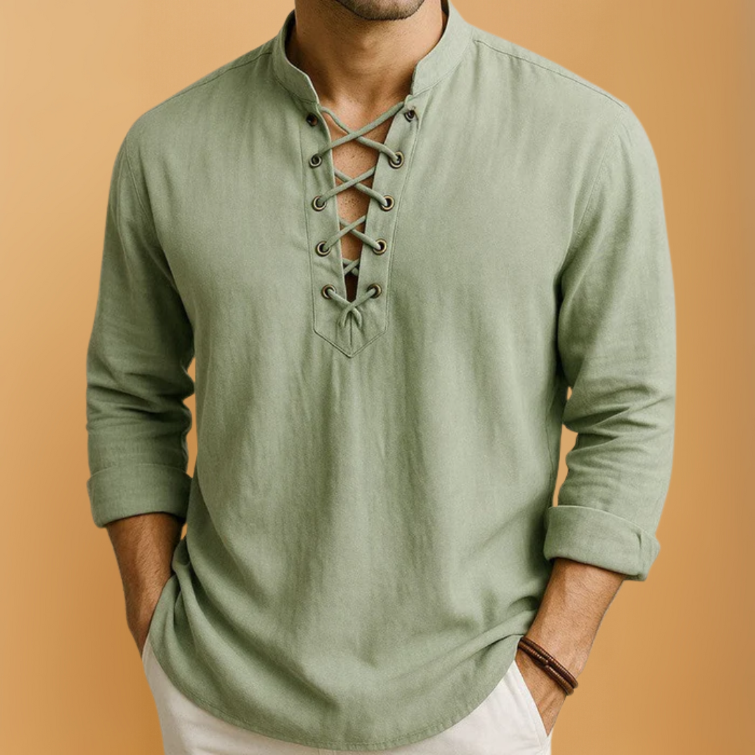 Linnen Vibe Overhemd voor Heren – Ademend Zomerhemd van Linnenlook voor Casual & Stijlvol Gebruik