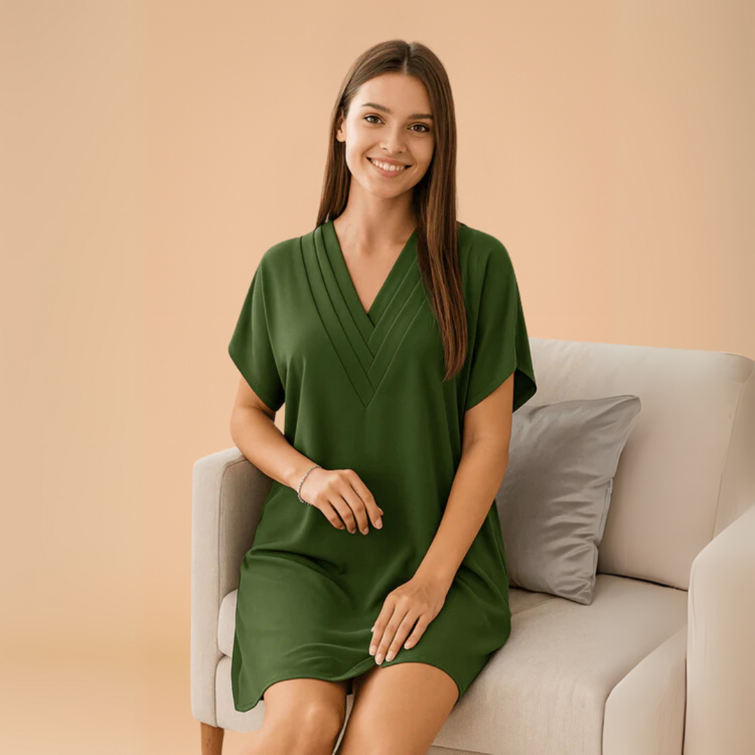 Elegante Zwierige Jurk met Splitmouwen – Ideaal voor Zomerse Dagen & Stijlvolle Outfits