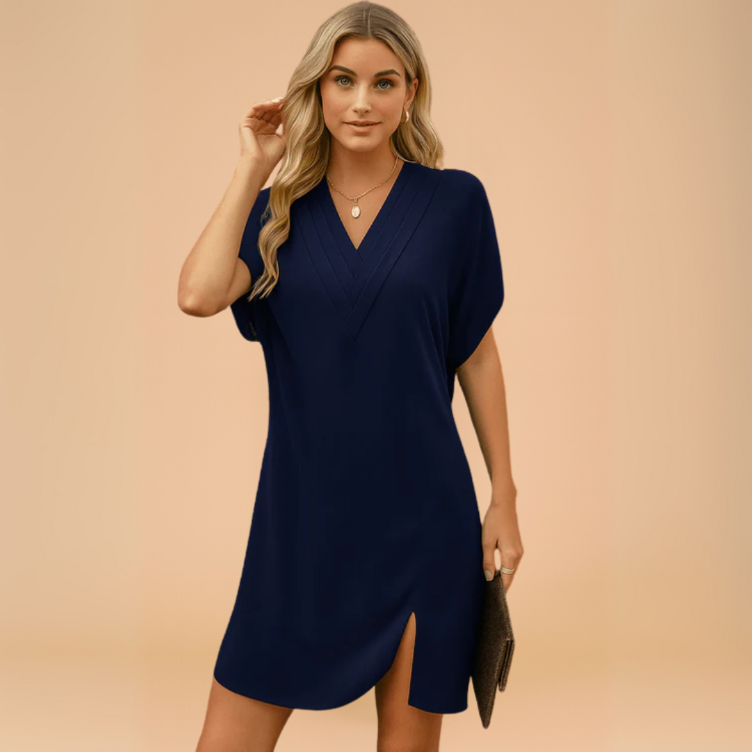 Elegante Zwierige Jurk met Splitmouwen – Ideaal voor Zomerse Dagen & Stijlvolle Outfits
