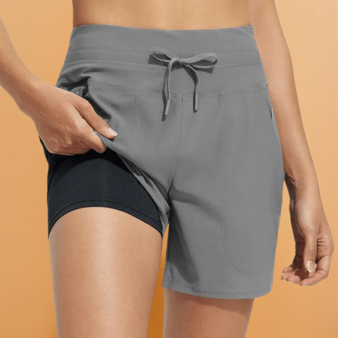 Dames Hoge Taille Zwem Boardshorts - Sneldrogend, Lichtgewicht en Comfortabel voor Actieve Stranddagen