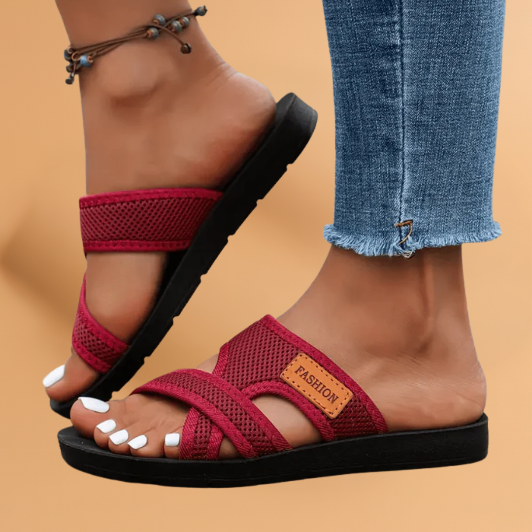 Comfortabele Dames Instapsandalen van Mesh – Lichtgewicht, Ademend & Perfect voor de Zomer