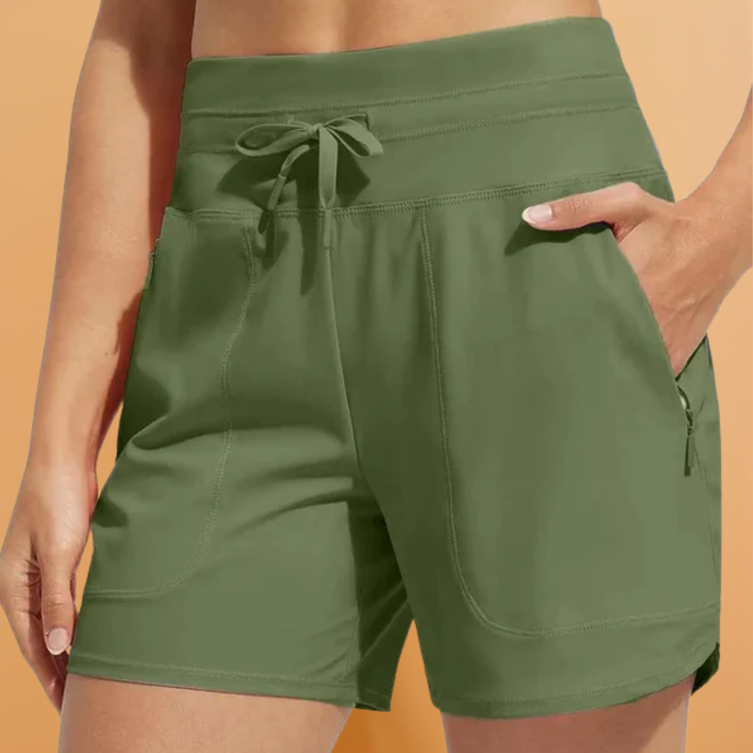 Dames Hoge Taille Zwem Boardshorts - Sneldrogend, Lichtgewicht en Comfortabel voor Actieve Stranddagen