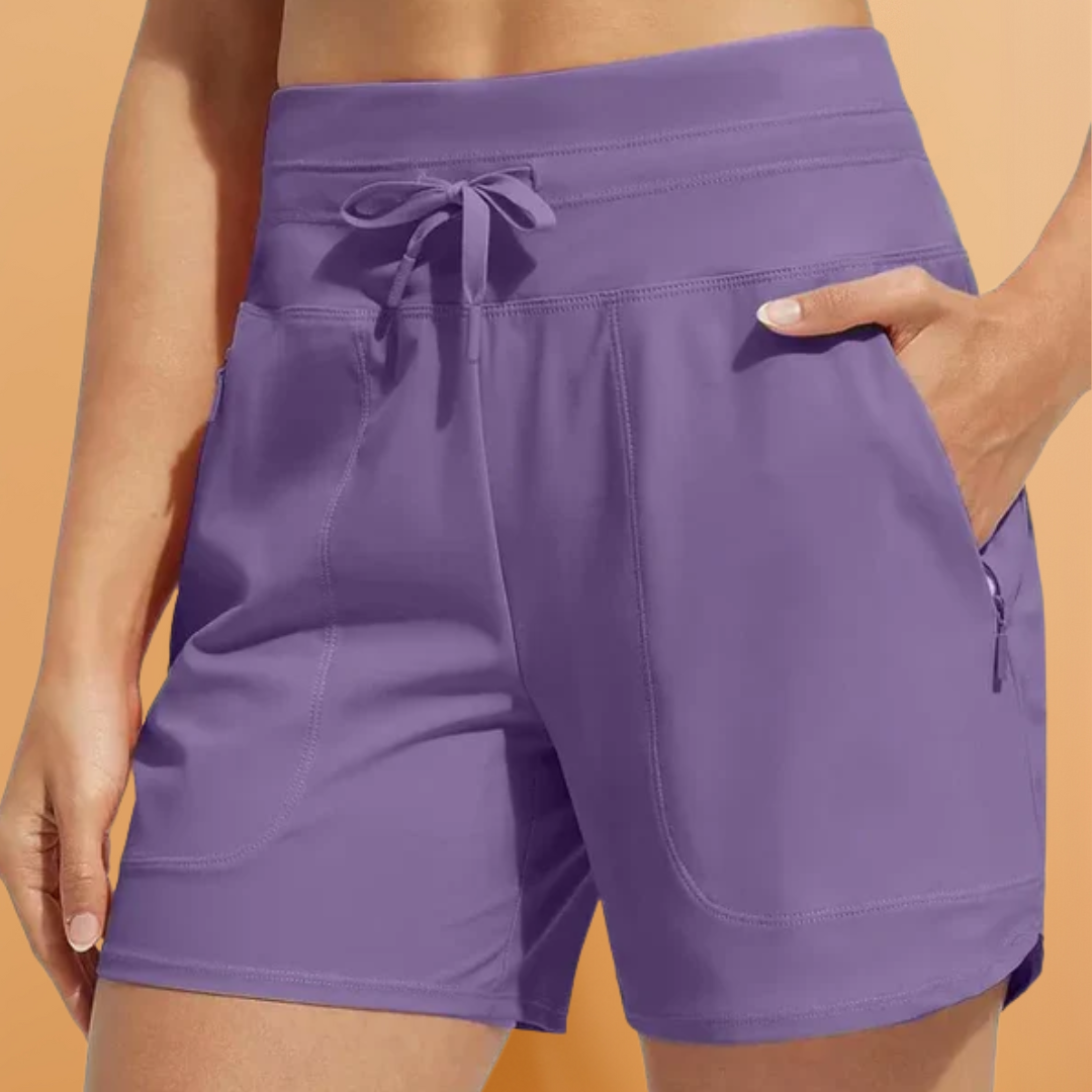 Dames Hoge Taille Zwem Boardshorts - Sneldrogend, Lichtgewicht en Comfortabel voor Actieve Stranddagen