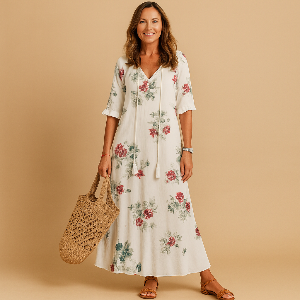 Wildflower Romance Jurk – Romantische Zomerjurk met Bloemenprint en Zwierige Pasvorm
