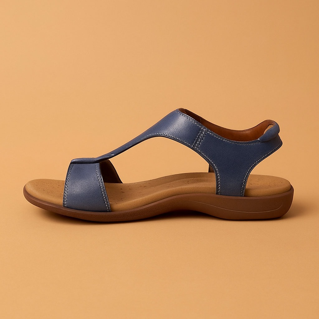 Orthopedische Leren Sandaal – Tijdloos Comfort met Luxe Afwerking