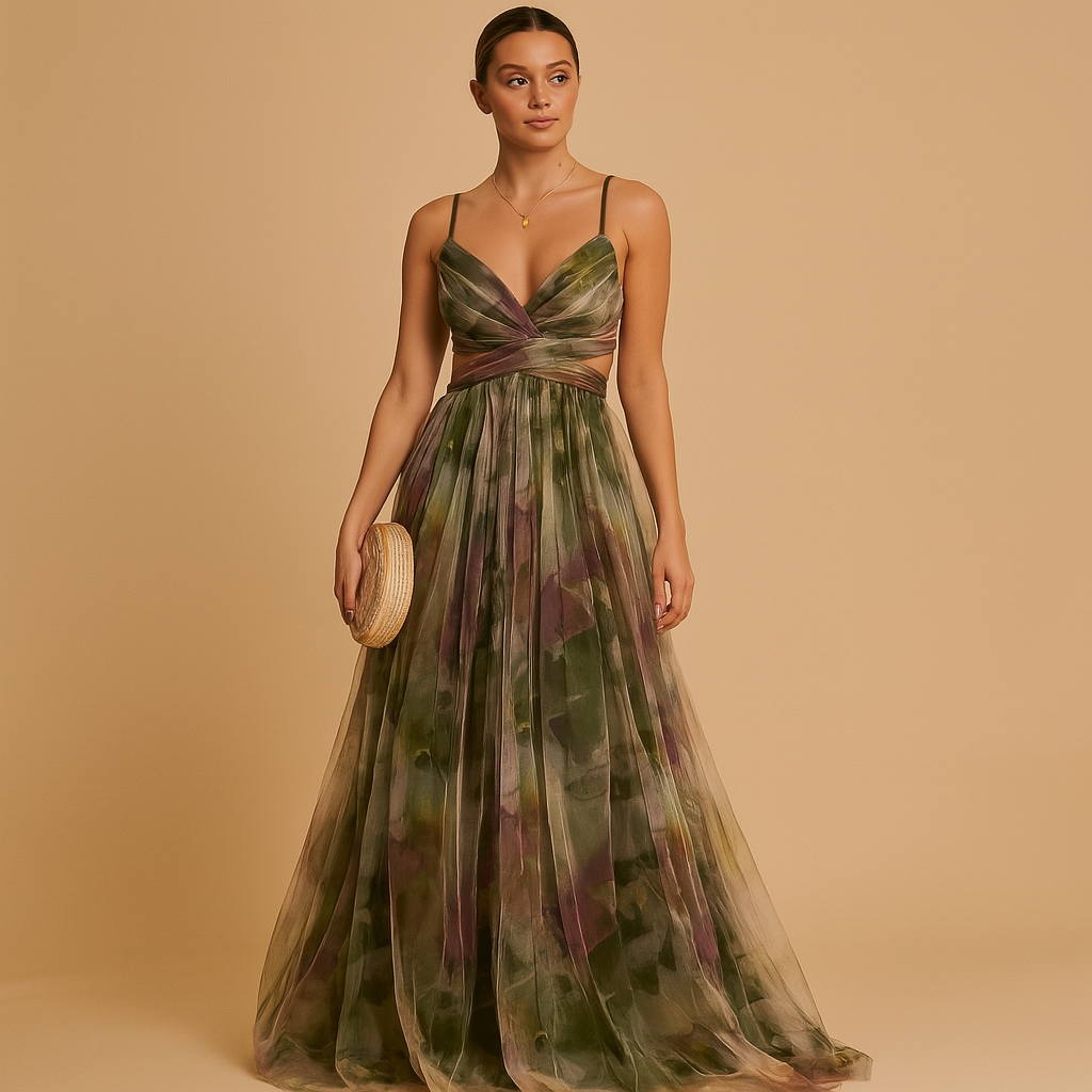 Elegante Zomer Maxi Jurk – Kreukvrij, Ademend en Vlekbestendig voor Comfort de Hele Dag