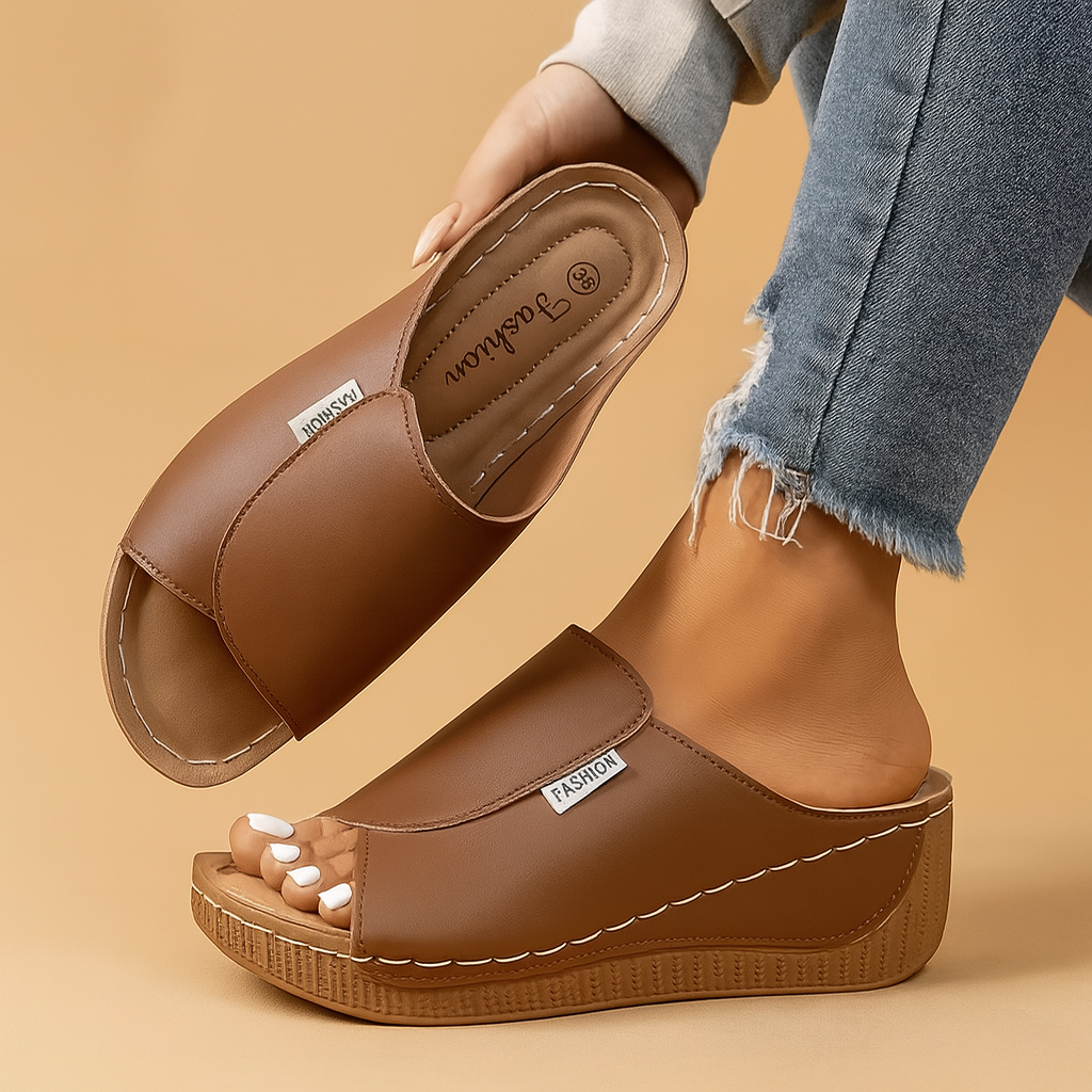 Comfortabele slippers met ondersteuning voor de voetboog