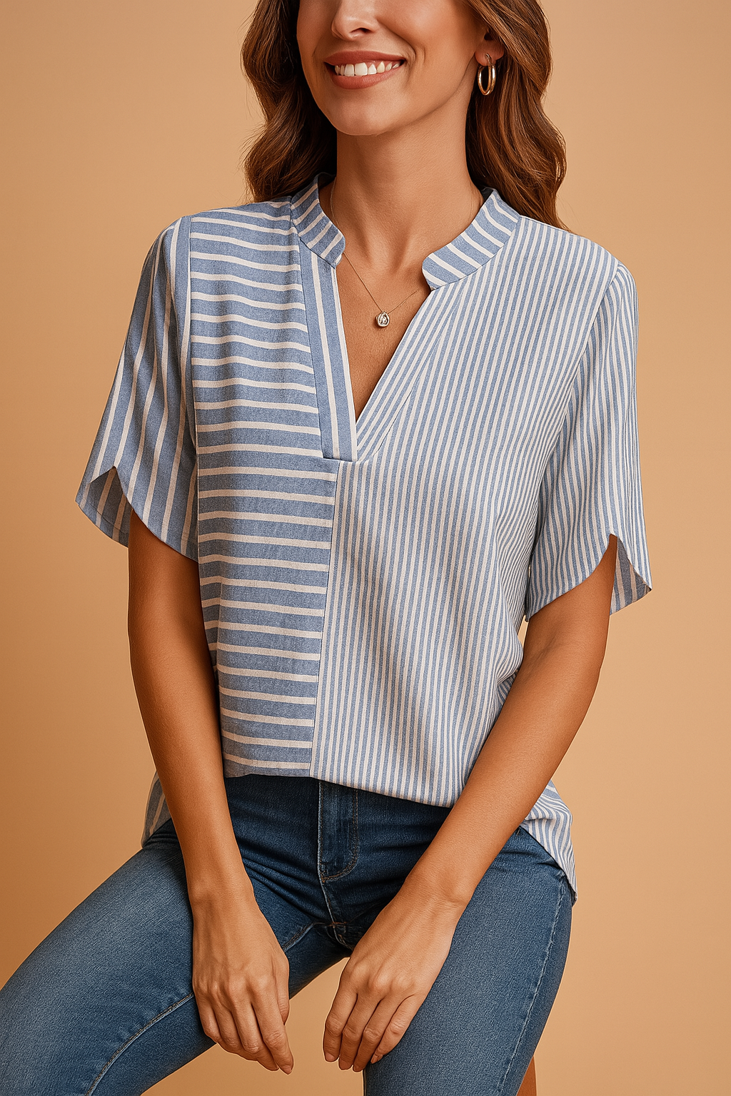 Casual gestreepte blouse