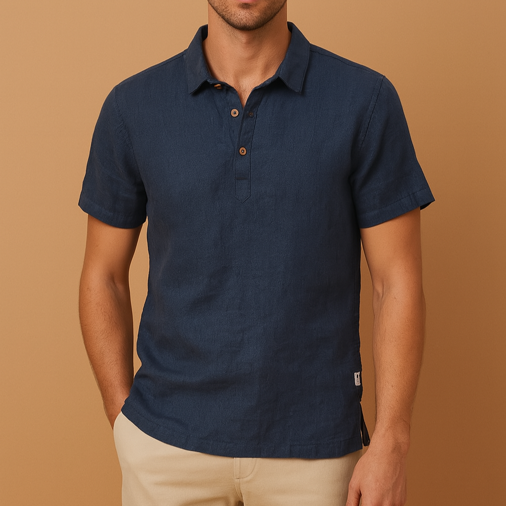 Ademende Linnen Polo voor Heren – Lichtgewicht, Stijlvol & Comfortabel voor de Zomer