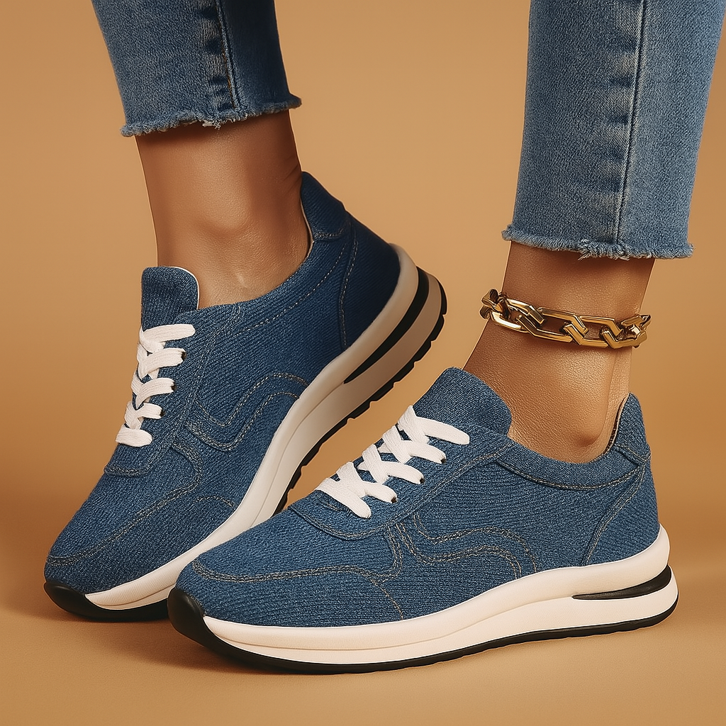 Stijlvolle orthopedische sneakers met stevige zool