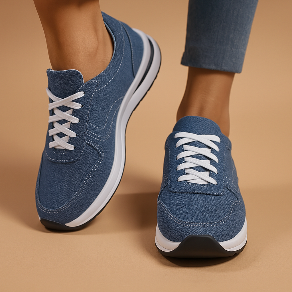 Stijlvolle orthopedische sneakers met stevige zool